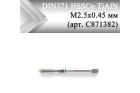 Метчик машинный прямой CLEVELAND DIN371 HSSCo TiAlN М2.5x0,45 мм (арт. C871382)
