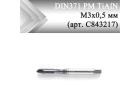 Метчик машинный с подточкой CLEVELAND DIN371 PM TiAlN М3x0,5 мм (арт. C843217)