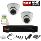 Комплект видеонаблюдения для помещений на 2 AHD - камеры 5.0MP 
 