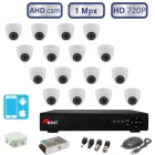 Комплект видеонаблюдения внутренний ЛАЙТ на 16 AHD - камер 1.0 Мп (720р)  
 