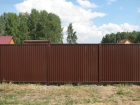 Забор из двустороннего профнастила 2 м
