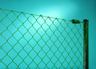 Забор из сетки рабицы в натяжку 1,5 м