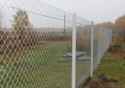 Забор из сетки рабицы в натяжку 1,8 м