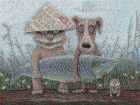 Набор для вышивания Panna Живая картина «Большая рыба» 19,5*25,5см ЖК-2075