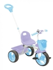 Велосипед трехколесный Nika с родительской ручкой, белый с голубым арт.ВД2/3