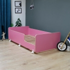 Кровать PITUSO Mateo 160*80 см лен розовый