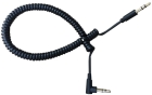 Разъем Aux WF-740 (кабель) 3,5мм*110см голубой (наконечники прямой+под 90°) 