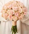 Свадебный букет из пионовых роз