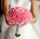 Букет невесты из розовых гвоздик