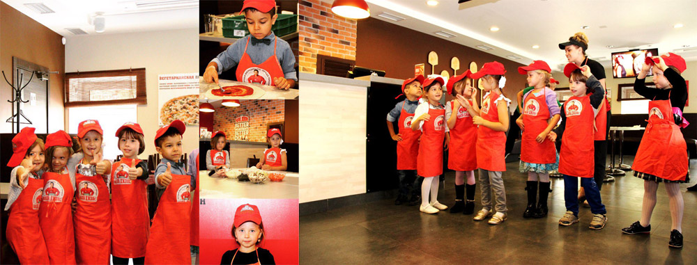 Ежедневные мастер-классы для детей в пиццерии «Папа Джонс».