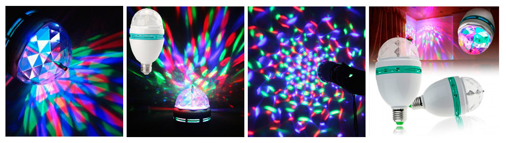 Светодиодный диско-шар с динамиками и MP3 плеером, вращающаяся диско-лампа и новогодние гирлянды со скидкой до 50%!