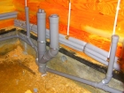 Монтаж труб внутренней канализации Ø до 110 мм.