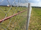 Забор из сетки рабицы в натяжку  2,0 м