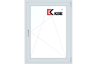Одностворчатое пластиковое окно KBE