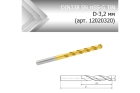 Сверло по металлу стандарт DIN338 SN HSS-G TiN D-3,2 мм (арт. 12020320)