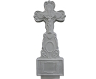 Памятник крест из бетона