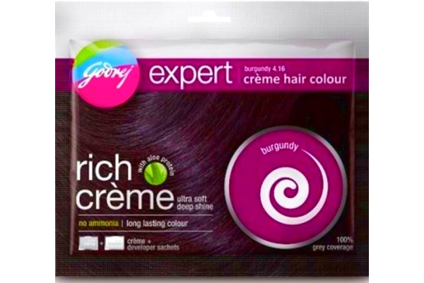 Краска для волос Godrej Expert Rich Crème Hair Colour без аммиака.Бургунди.