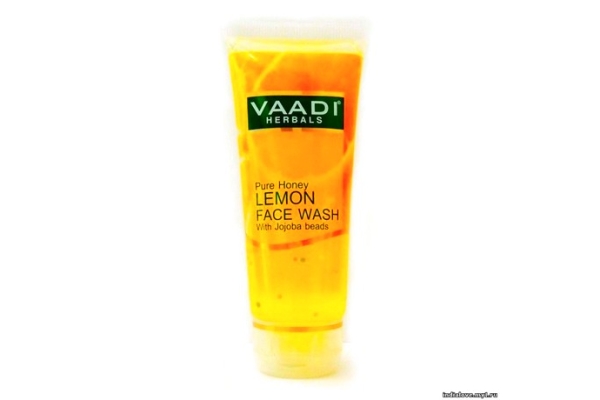 Гель для умывания Мед Лимон с гранулами жожоба Ваади (Vaadi Hone, Lemon Face Wash) 60 мл