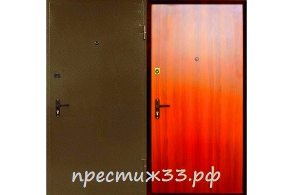 Дверь №6 Молотковая эмаль+Ламинат