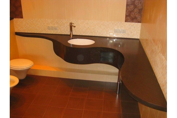 Столешница для ванной по индивидуальным размерам 