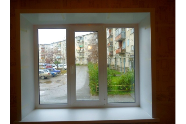 Монтаж окна KBE в квартиру 1400*2100 