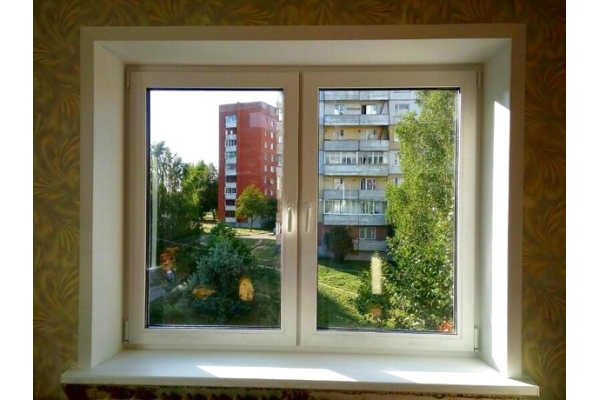 Пластиковое окно в квартиру с установкой KBE 1400*1300