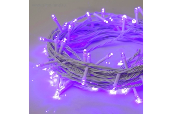 Гирлянда LED Нить 10 м с герметичным колпачком (фиолетовый)