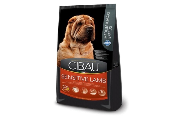 Сухой корм для собак мелких пород с чувствительным пищеварением и аллергией Чибау Сенситив (с ягненком)