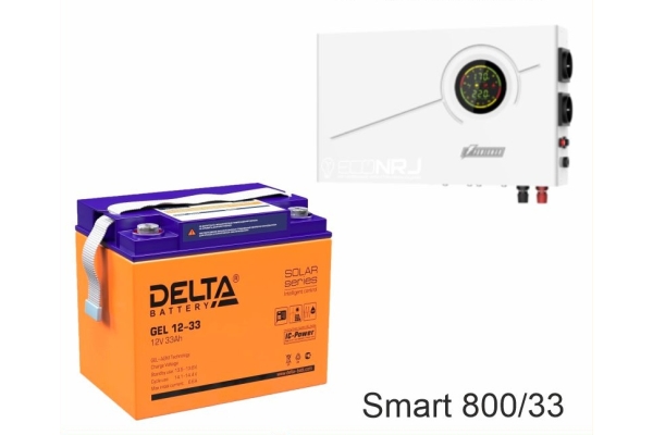 ИБП Powerman Smart 800 INV + Delta GEL 12-33