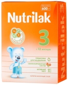 Молочная смесь Nutrilak 3 с 12 месяцев 600 г