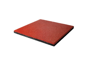 Красная резиновая плитка