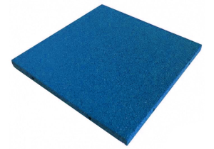 Синяя резиновая плитка