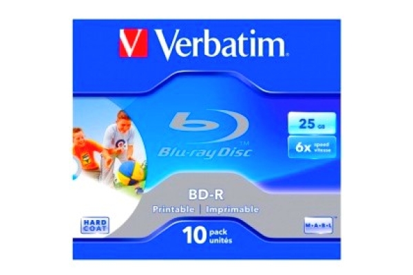 Диск Blu-Ray VERBATIM BD-R 25 GB 6x Ink Print 43713