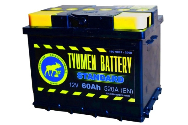  Автомобильный аккумулятор Tyumen battery Тюмень STANDARD 60 а/ч