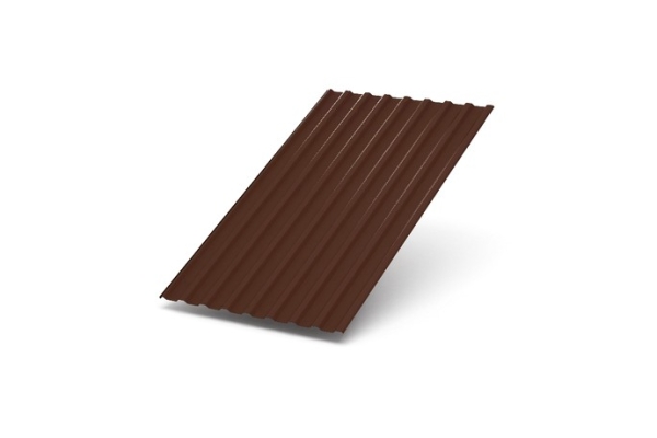Профилированный лист МП-20х1100 (коричневый шоколад)