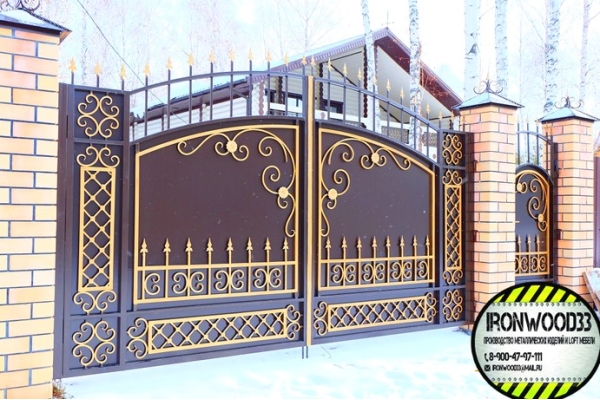 Кованные ворота «Лауза»