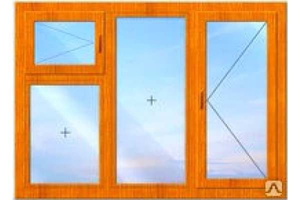 Деревянное окно класса «Эконом» Тип 14