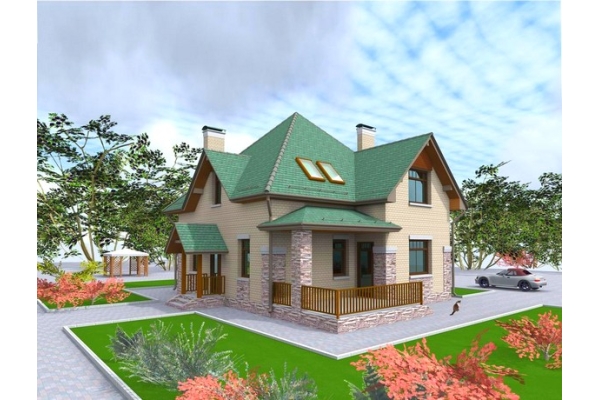 Строительство кирпичного дома «Аквамарин»