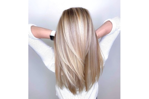 Блондирование длинных волос