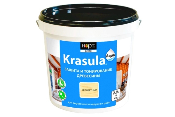 Состав для тонирования и защиты древесины Krasula® для интерьеров / KRASULA® AQUA 