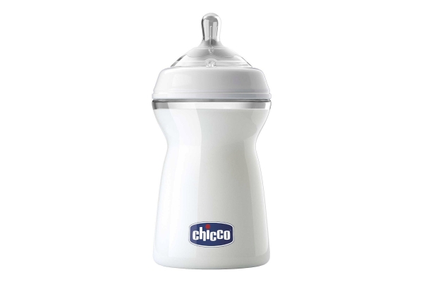 Бутылочка Chicco Natural Feeling силиконовая соска с флексорами 6 мес. 330 мл