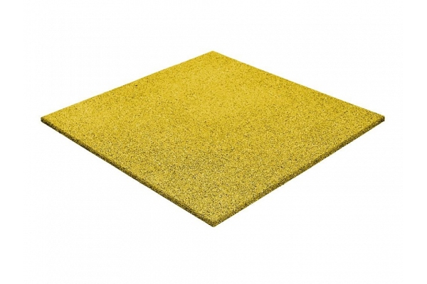 Жёлтая резиновая плитка