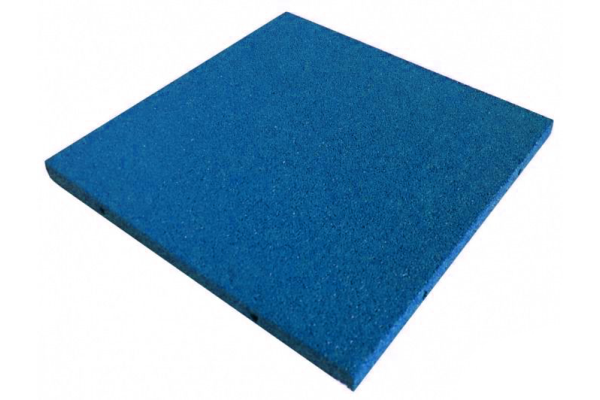 Синяя резиновая плитка