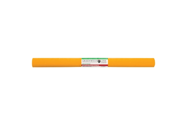 Бумага крепированная Greenwich Line, 50*250см, 32г/м2, светло-оранжевая, в рулоне
