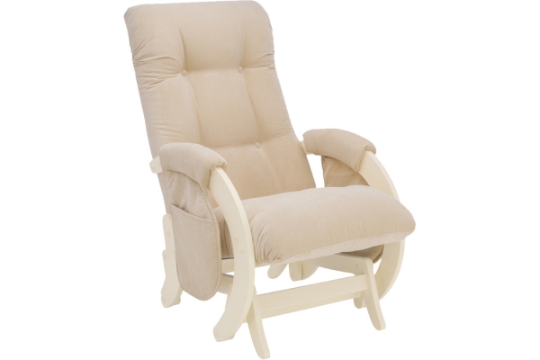 Кресло для мамы (глайдер) Milli Smile с карманами дуб шампань