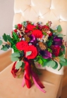 Букет невесты "Цвет Марсала"