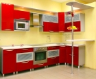 Кухня с фасадами из МДФ покрытая пластиком (Модель 3)