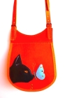 Женская сумка из кожи «Кошка»