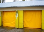 Тентовая утепленная штора для гаража из ПВХ