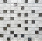 Плитка-декор Mosaic Glass White 300х300